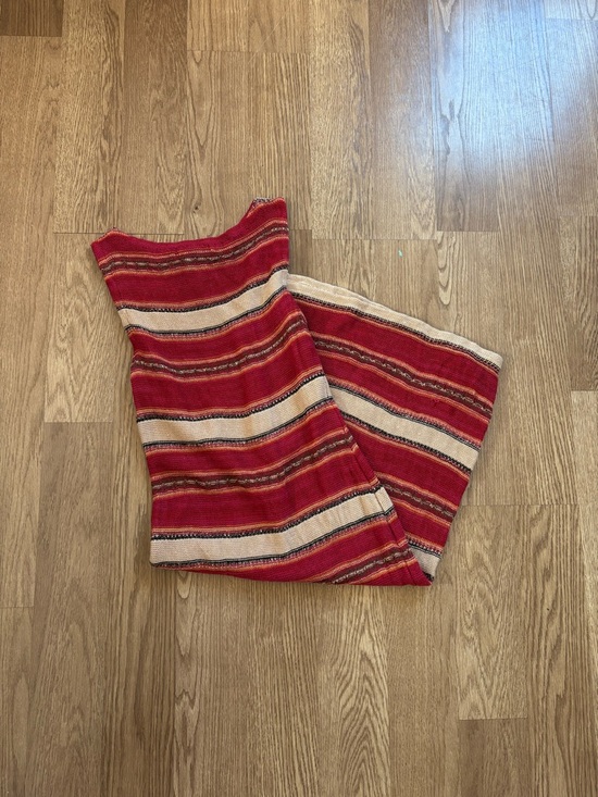 Ralph Lauren Dresses & Skirts - Ralph Lauren Red Striped Midi Dress